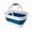 White/Stone blue, variant on SAMMART Collapsible Tub with Handle 13L (3.4 Gallon) - Portable Outdoor Picnic Basket/Crate - Foldable Storage Container for Dishes Washing, Camping and Home