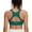 Emerald Green, variant on Women’s Sports Bra Medium Support Racerback Open Back Workout Bra with Fixed Cups