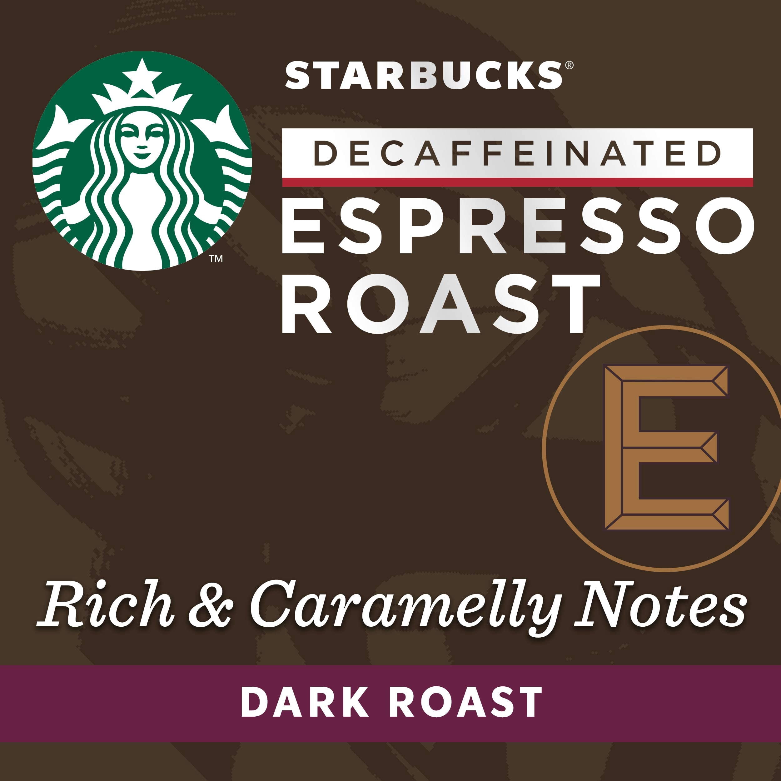 Starbucks by Nespresso Decaf Dark Roast Espresso (50-count single serve capsules, compatible with Nespresso Original Line System)