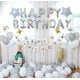 thumbnail image 5 of Globos de feliz cumpleaños de 16 pulgadas, pancarta con globos dorados, letras de papel de aluminio, pancartas, globos para suministros de fiesta y decoraciones de cumpleaños, 5 of 7