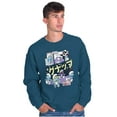 thumbnail image 5 of Purple Smurfs GNAP Manga Panel Sweatshirt for Men or Women Brisco Brands 3X, 5 of 6