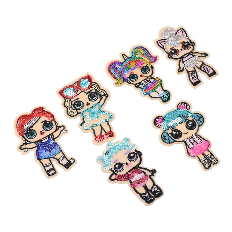  Cute Iron On Patches, Embroidered Patches Beautiful Cotton Easy  Ironing Colorful Glitter Girl Shape for Clothing for Shoes for Bags : Arts,  Crafts & Sewing