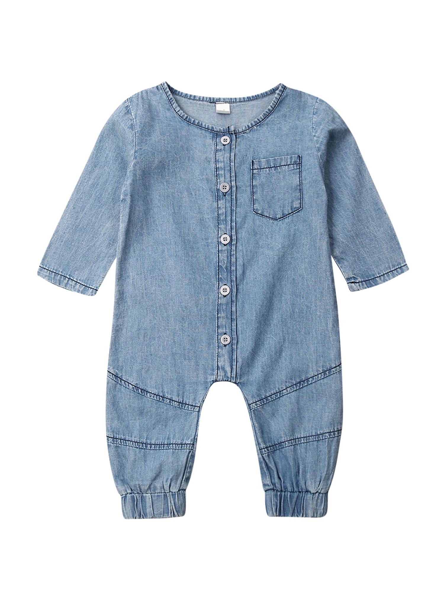 jeans romper for baby boy