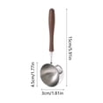 thumbnail image 3 of Weloille Stainless Steel Coffee Spoon 1 Piece, Food Grade Rust-Proof Tea Spoon, Long Handle Stirring Spoon, for Coffee, Tea, Dessert, Kitchen, Restaurant and Daily Use, 3 of 6