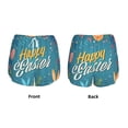 thumbnail image 3 of Balery Happy Easter Pattern Women's Running Shorts with Liner 2 Pockets Elastic Workout Athletic Gym Yoga Shorts-Medium, 3 of 7