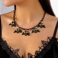 thumbnail image 4 of PISONIC Halloween Pumpkin Pendant Necklace Witch Cat Charms Necklace Party Ghost Chain Necklaces for Women, 4 of 10