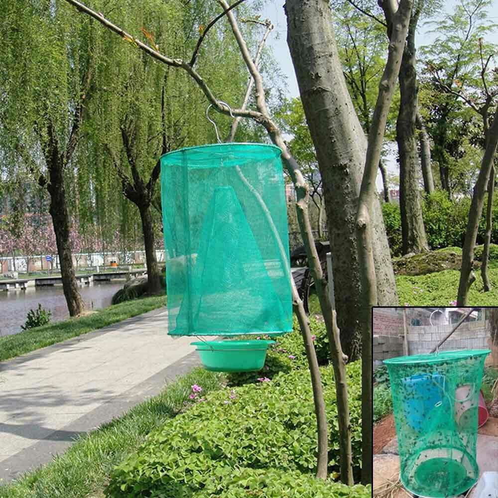 20 Pack Reusable Ranch Fly Catcher Killer Cage Net Trap Insert Bug Pest Hanging Catcher