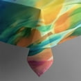 thumbnail image 5 of Colorful Tie Dye Pattern Square Tablecloth,Waterproof Square Table Cover,Wipeable Spillproof Washable Table Cover for Home Kitchen Party Decor 52"x52"(132x132cm), 5 of 6