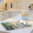 thumbnail image 6 of Yayeee Dish Drying Mat for Kitchen Counter 16"x18" Microfiber Absorbent Pad, Window Scene, 6 of 7