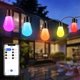 thumbnail image 2 of Luz nocturna RGB Yashi con Bluetooth para exteriores 48 pies IP65 Resistente al agua S14 decoración para jardín, 2 of 5