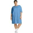 thumbnail image 1 of Just My Size Plus Cotton Wear Around Denim Blue 3X/4X Women's, 1 of 1
