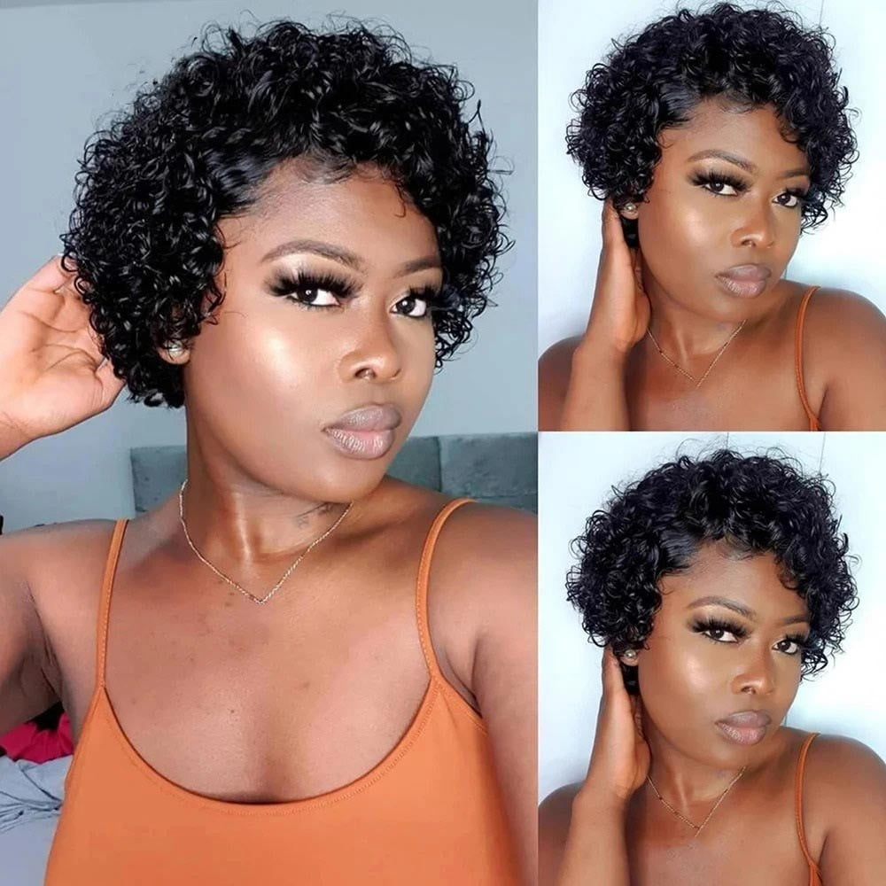 13x1 Lace Front Human Hair Wig Short Bob Preplucked Indian Remy Wig
