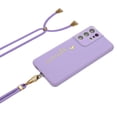 thumbnail image 3 of Slim Case for Samsung Galaxy S21 Ultra with Detachable Shoulder Strap Lanyard Phone Cover, Soft Drop Resistant Shockproof Anti-Slip Protective Case for Samsung Galaxy S21 Ultra 6.8 Inch,Purple, 3 of 6