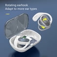 thumbnail image 4 of Auriculares inalámbricos Bluetooth, conducción ósea, estuche de carga semitransparente, gancho para la oreja giratorio, deportes de carrera, blanco, 4 of 9