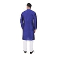 thumbnail image 3 of TRILOKI Mens Kurta Pajama Set Art Silk Ethnic Indian Traditional Wear Wedding Designer Ethnic Diwali Puja Kurta Payjama Set, 3 of 6
