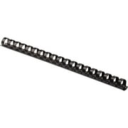 Fellowes Mfg Co. 52323 1/2 in. Diameter 90 Sheet Capacity Plastic Comb Bindings - Black (25/Pack)