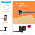 thumbnail image 4 of Long Overhead Tripod Mount for iPhone Webcam Ring Light, Gooseneck Desk Phone Arm Holder for Over Head Video Recording Filming Live Streaming, 4 of 4