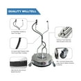 thumbnail image 4 of 20" Pressure Washer Surface Cleaner with Dual Handles - Stainless Steel, 4-Wheel Design for Driveways, Sidewalks, Curbs, Decks & Patios - 4600 PSI Pressure Washer Accessory, 4 of 8