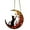 A, variant on JoyMoreHome Cat on Moon Stained Acrylic Window Hanging Decoration, Handcrafted Rainbow Suncatchers for Wall Kitchen Living Room Office, Decoration Gifts for Cat Lover