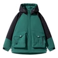 thumbnail image 1 of RXIRUCGD Veste de Travail Extérieure à Capuche avec Poches et Fermeture Éclair pour Homme, Vert, Taille : L, 1 of 3