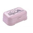 ACDANC Soap Dish,Minimalist Floral Soap Holder,Compact Soap Dish for Shower,Portable Soap Container for Travel,Off White