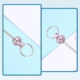 thumbnail image 3 of 50pcs Beadable Keychain Bar, Beadable Keychains Blanks Beaded Keychain Bar Bulk Key Chain Rod Making Charm for Beads Jewelry Making DIY Focal Bead Crafts Backpack, Pink, 3 of 6