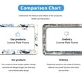 thumbnail image 5 of Watercolor Swan License Plate Frames for Women Men Car Plate Holder Cover Metal Tag Aluminum Car Accessories Front Rear Plate Decor, 5 of 6