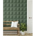 thumbnail image 2 of NextWall  Quadrant Geo Peel and Stick Wallpaper 27 in. W x 18 ft. L - Sage Green, 2 of 10
