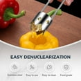 thumbnail image 2 of Red Bell Pepper Seed Corer,2025 New Stainless Steel Fruite Corer,Vegetable Corer Tool Cutter Pepper Seed Remover Tool,For Vegetables Fruit Corer Kitchen Gadget (1 PCS), 2 of 7
