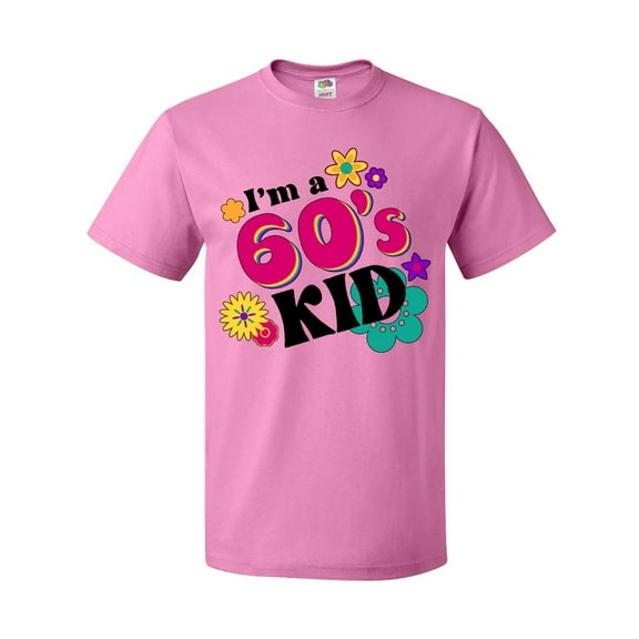 Inktastic I'm a 60's Kid 1960's Style Colorful Flowers T-Shirt