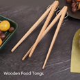thumbnail image 4 of BBQ Tongs, Stable Grip 2pcs Multipurpose Wood Cooking Tong  For Kitchen Camping Picnic, 4 of 8