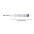 thumbnail image 3 of 12pcs Perfume Bottle Syringe Plastic Scale Syringe Perfume Dispenser Syringe, 3 of 4