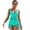 navy blue, variant on Women's Plus Size Solid Fringe Bikini Set, V Neck High Waist Two Piece Swimsuit