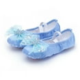 thumbnail image 6 of Girls Soft Sole Ballet Dance Shoes Cute Princess Dance Shoes Children's Chinese Dance Training Special Cat Claw Shoes Pink Blue (blue,39), 6 of 7