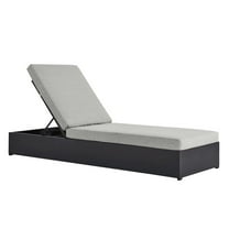 Modway Tahoe Outdoor Patio Powder-Coated Aluminum Chaise Lounge Chair in Gray Gray