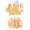 White, variant on Girls Sporty Outfit Sets Short Sleeve T Shirt Shorts Printed Play Girls Spring Clothes,Purple,Size 6 -7 Years