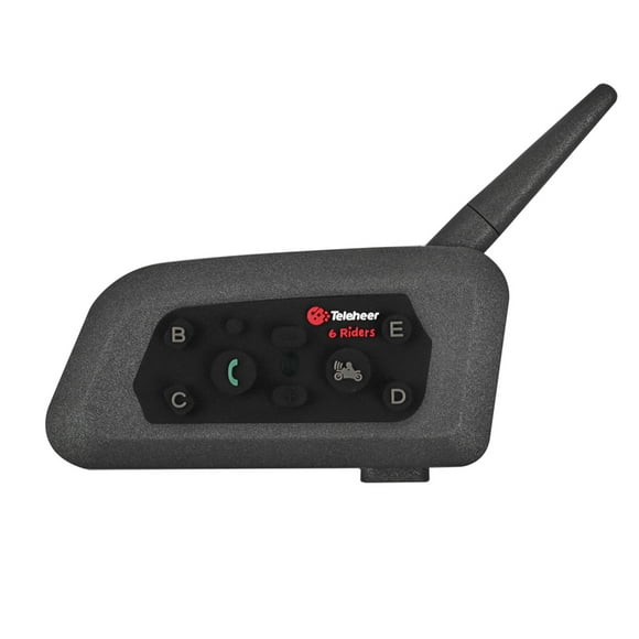 Teleheer V6 Motorcycle Helmet Bluetooth 5.1 Headset,Intercom Communication System Full Duplex Riding Real-Time Bluetooth Intercom