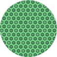thumbnail image 1 of Ahgly Company Machine Washable Indoor Round Transitional Lime Mint Green Area Rugs, 5' Round, 1 of 7
