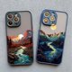 thumbnail image 4 of Funda de teléfono Sunrise Scenery para iPhone 15 14 Plus Pro Max 13 12 11 Pro Max Mini XR X XS 7 8 Plus SE Gorgeous Mountain River Cover, 4 of 5
