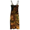thumbnail image 6 of Earth Tones Floral Sleeveless Dress luxury evening dresses elegant guest wedding dress, 6 of 6