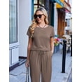 thumbnail image 2 of Ekouaer Jumpsuits for Women Dressy Casual Romper Summer Short Sleeve Vacation Outfits 2026 One Piece Travel Clothes, 2 of 6