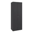 thumbnail image 6 of Bedroom Dressers Home 2 Door Closet System, Four Fixed Shelves, Compact Wardrobe for Bedroom Organization, Laundry Room Organization, Utility Room Organization, Freestanding Storage Furniture, Black,, 6 of 8