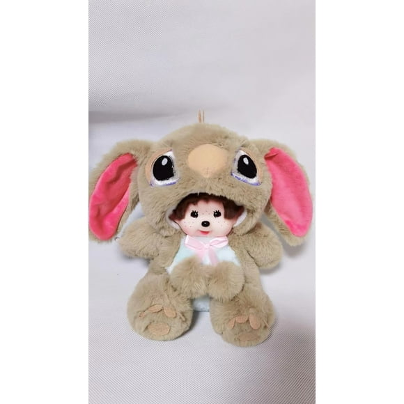 Cartoon Monchhichi Point Gris Peluche Poupée Kawaii Mignon Doux Peluche Poupée Jouet pour les Enfants 20cm Noël Cadeau d'Anniversaire de Vacances