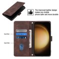thumbnail image 6 of Tarise Phone Case for Samsung Galaxy S23+ 5G, Premium PU Leather Card Holder Wrist Strap Magnetic Closure Flip Stand Function TPU Interior Book Cover for Samsung S23 Plus 5G Wallet Case, Brown, 6 of 7