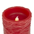 thumbnail image 5 of DecMode 6", 4", 3"H Textured Unscented Wax  Flameless Candle with Remote Control (Set of 3), 5 of 8