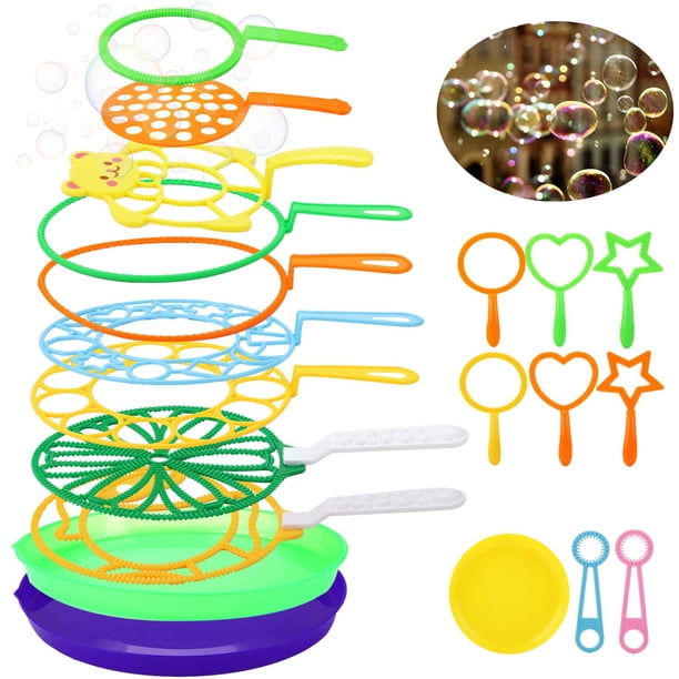Juego de varitas de burbujas grandes Paquete de fiesta de burbujas a granel Juguete de burbujas divertido Juguetes para hacer burbujas para exteriores Varitas de burbujas grandes a granel para persona