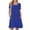 Blue, variant on gakvbuo Summer Dresses For Women 2025 Mini Dress Casual T Shirt Dress Crewneck Short Sleeve Knee Length Beach Vacation Sundress With Pockets