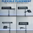 thumbnail image 3 of VIVO Black Freestanding Keyboard Tray Cart, 3 of 8