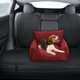 thumbnail image 1 of Cama de Coche para Perro, Asiento para Perros Pequeños, Hebilla Ajustable, Transportador para Mascotas, Superficie Cómoda para Dormir Multifuncional, Rojo Fernando Asiento elevador, 1 of 8