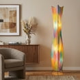 thumbnail image 5 of Eangee Home Design Flowerbud Giant Floor Lamp, Shade Made Of Cocoa Leaves, 13x13x72 Inches, 5 of 9